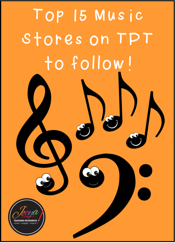 15 Music Stores to Follow on Teachers Pay Teachers - Jooya Teaching ...