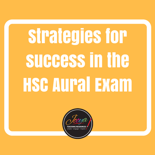 Blog Post on the HSC Music 1 Aural Exam Resources by Jooya Teaching Resources.