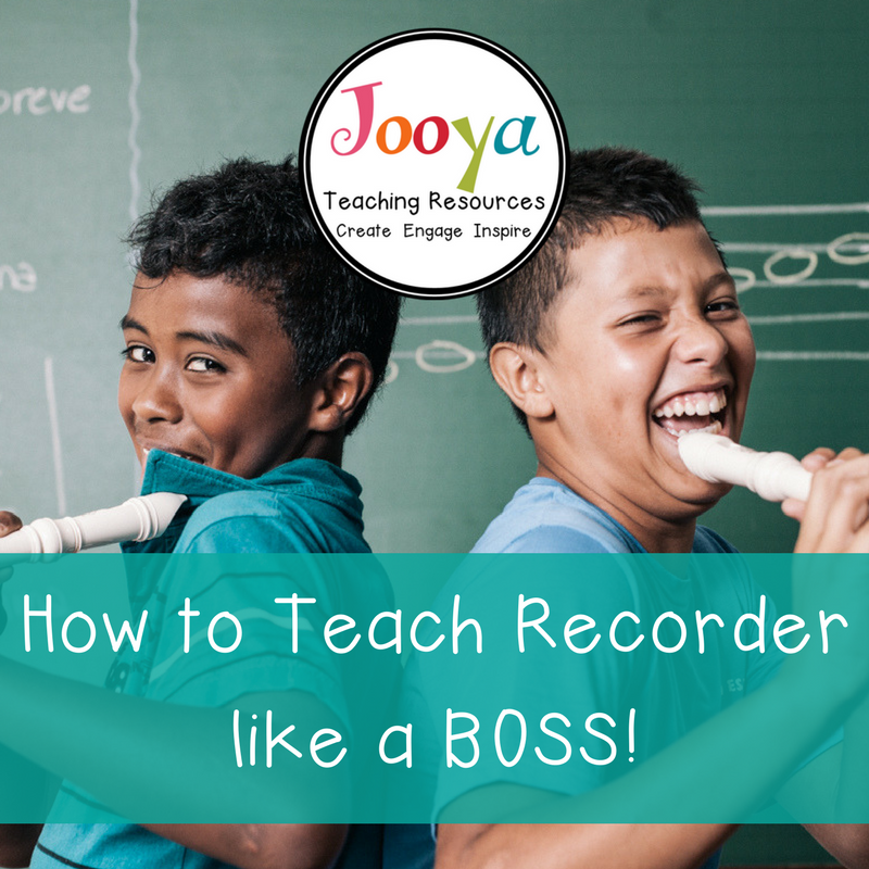 How to Teach Recorders Like a Boss blog post from Jooya Teaching Resources