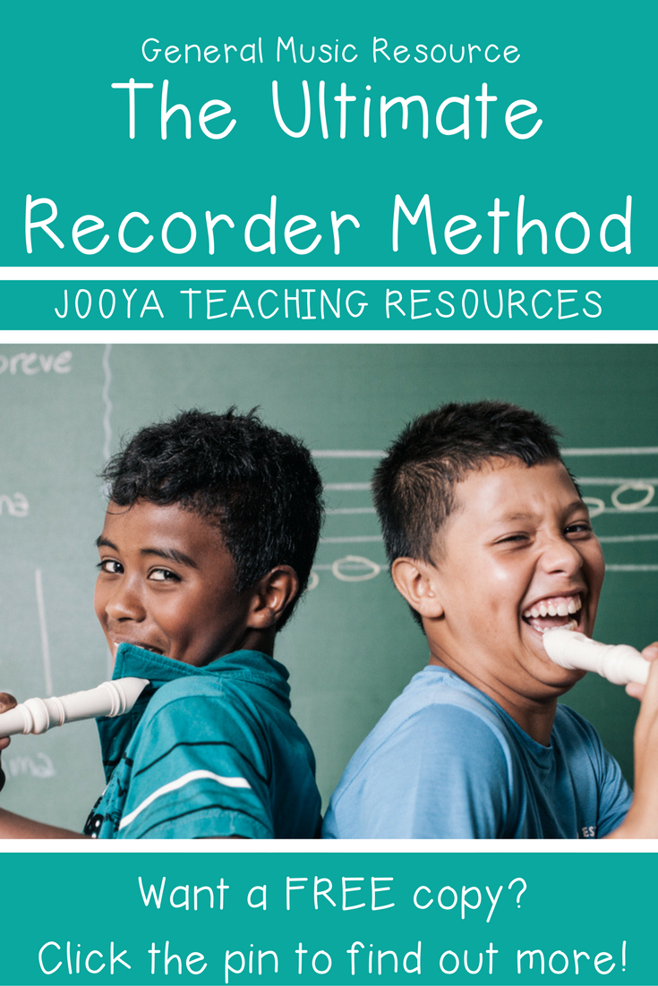 How to Teach Recorders Like a Boss blog post from Jooya Teaching Resources